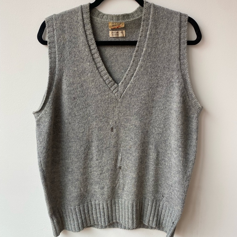 Vintage Shetland Wool Vest - Ivey’s by Alan Paine